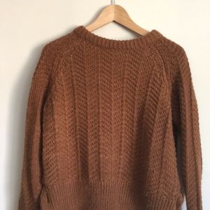 Cozy Brown Knit Sweater